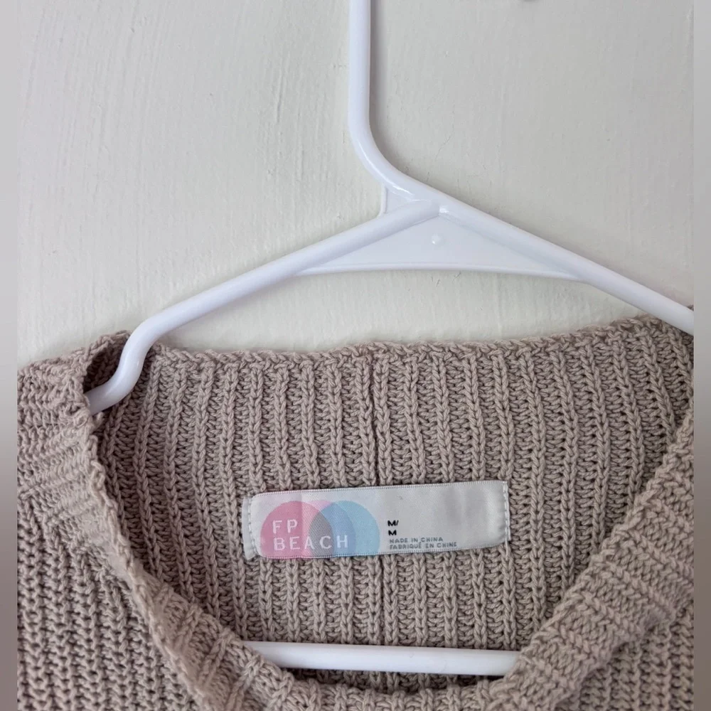 Free People FP Beach Freya Sweater Set Color Oatmeal Bone Combo - Picture 5 of 9